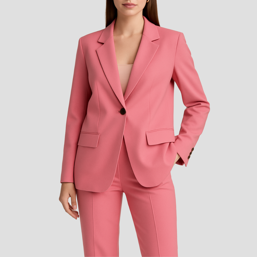 Mara Damen Anzug-Set | Langer Blazer und Passende Hose, Hochwertiger Stoff- S-5XL