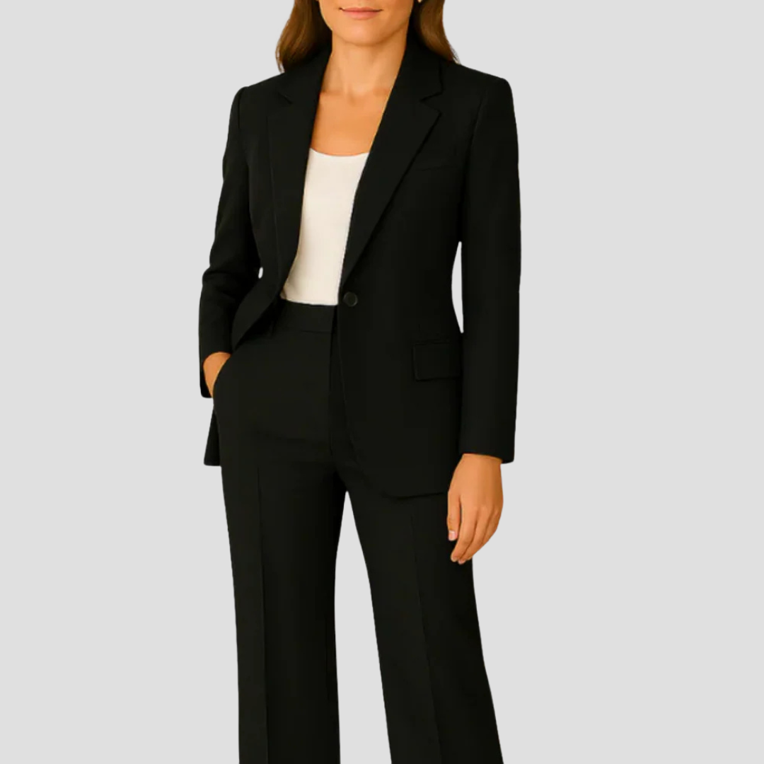 Mara Damen Anzug-Set | Langer Blazer und Passende Hose, Hochwertiger Stoff- S-5XL
