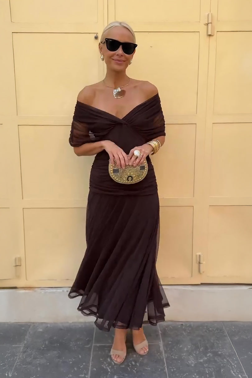 Mira Damen Abendkleid | Fließendes Maxi-Design