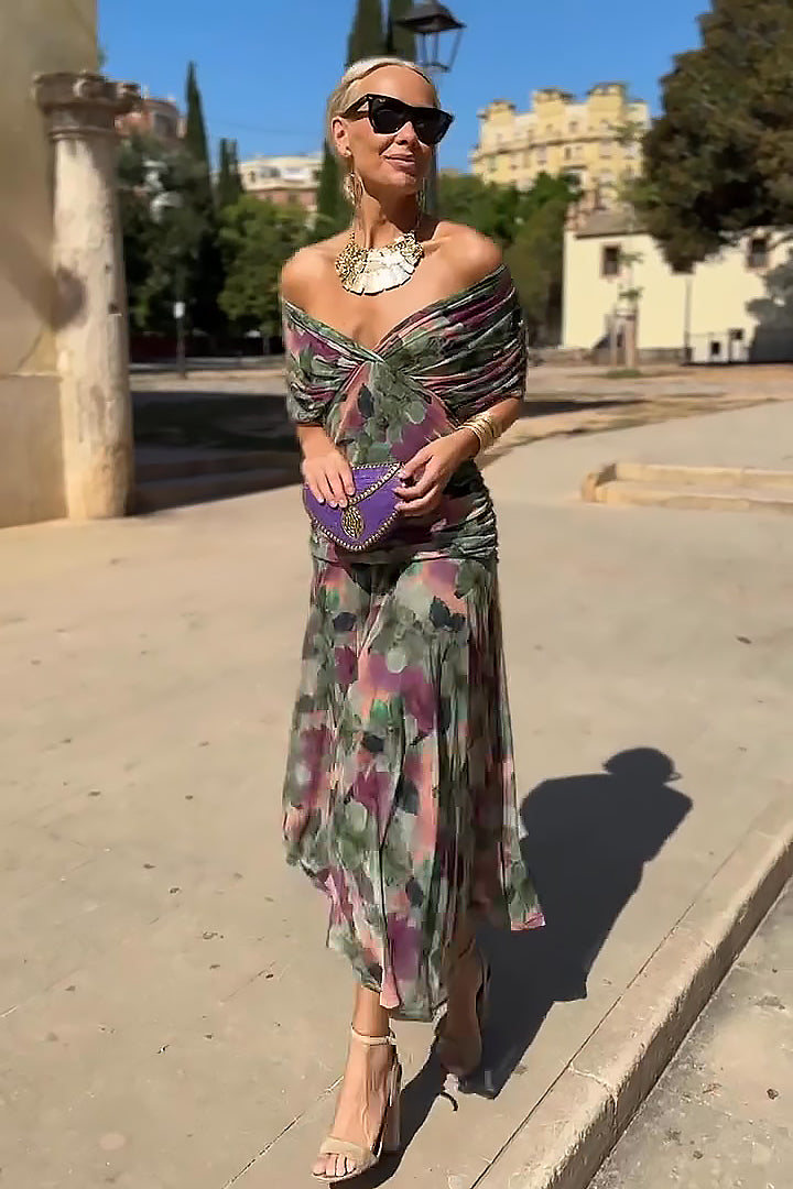 Mira Damen Abendkleid | Fließendes Maxi-Design