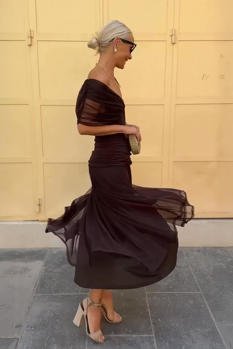 Mira Damen Abendkleid | Fließendes Maxi-Design
