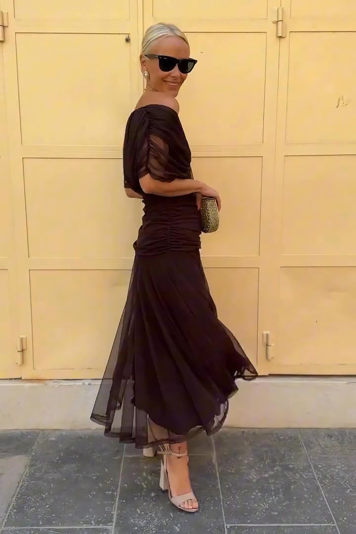 Mira Damen Abendkleid | Fließendes Maxi-Design