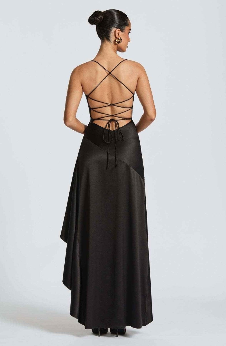 Mira Damen Maxikleid | Eleganter Rüschenabschluss, Ideal für Feste