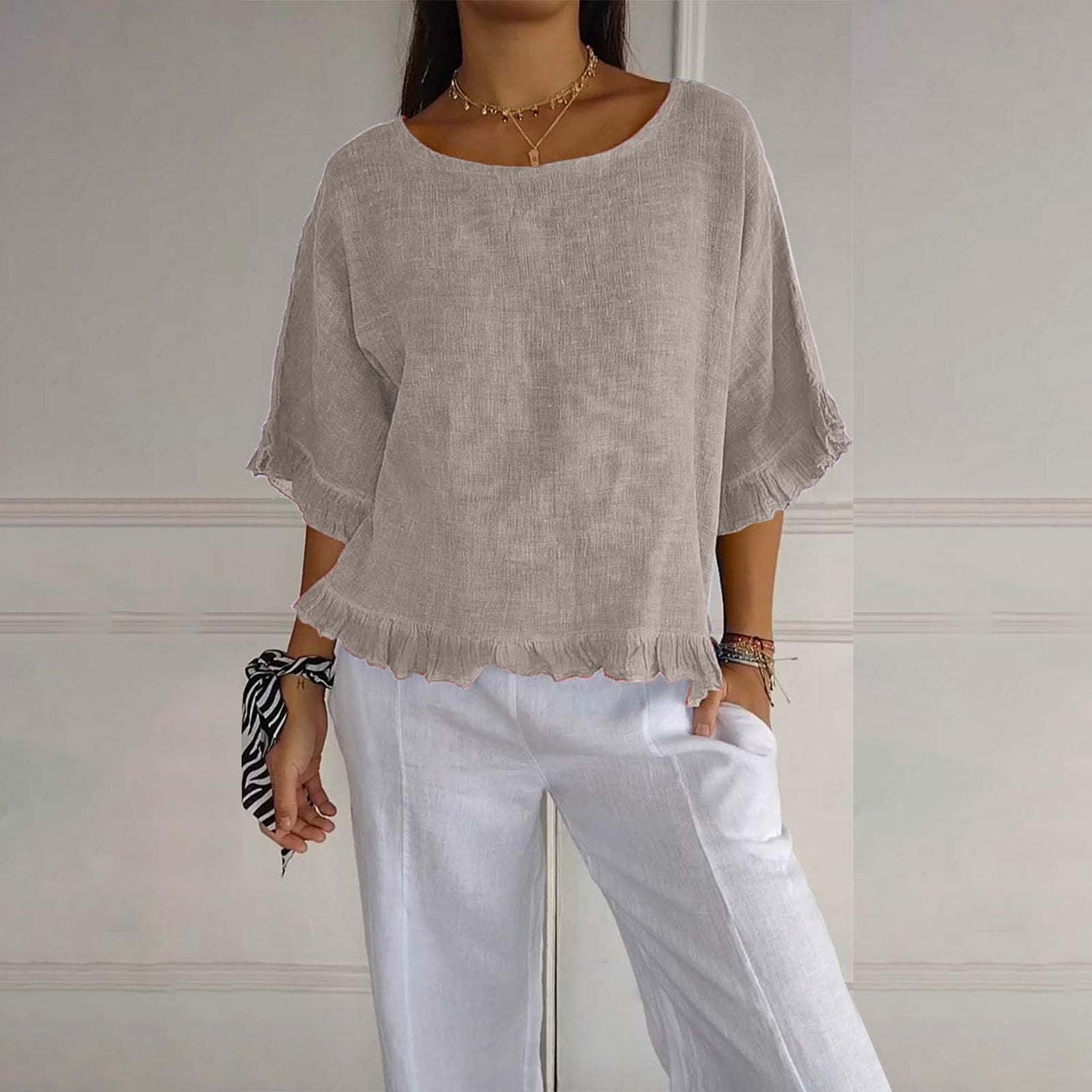 Rüschendame Bluse | Lockere Passform, Lässiger Stil