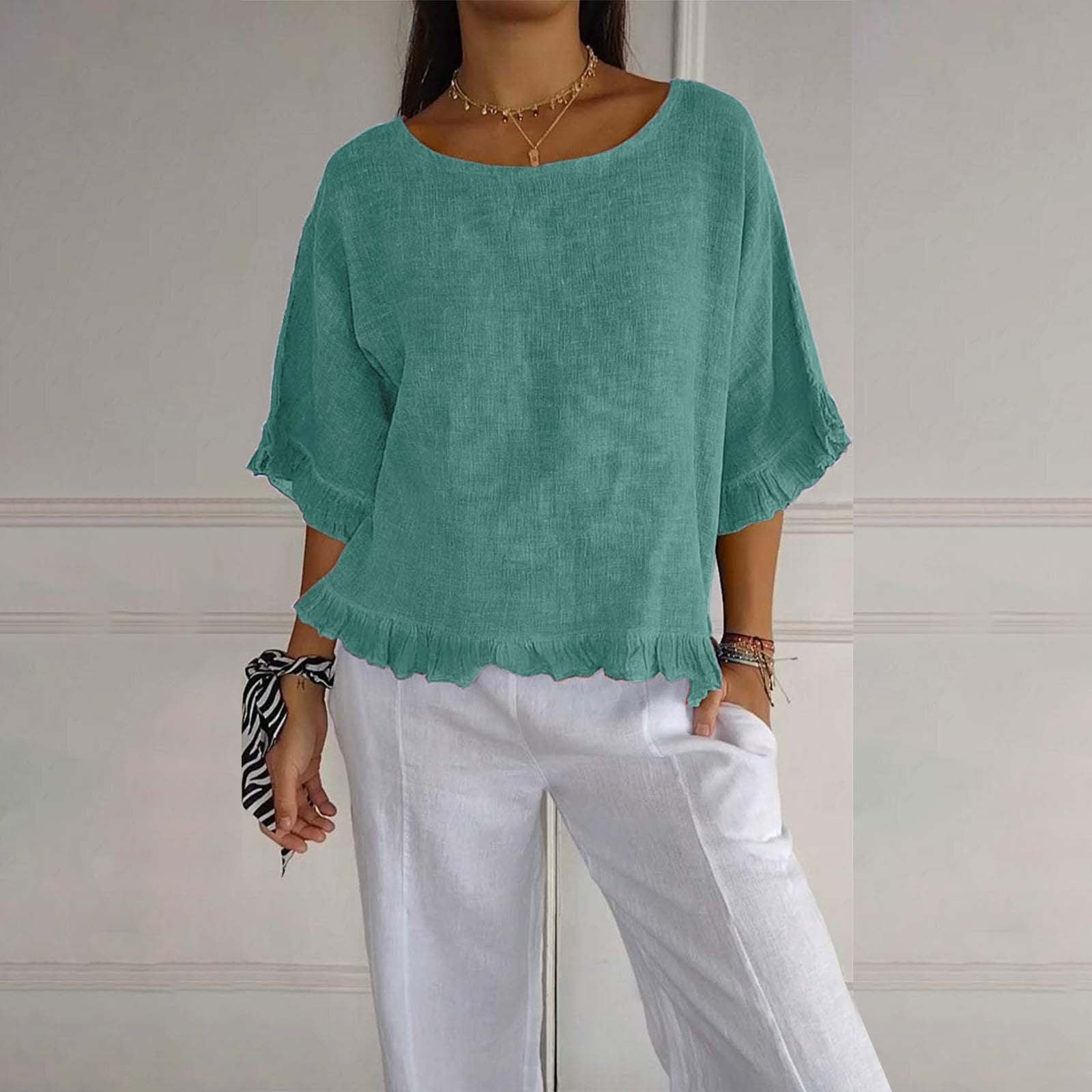 Rüschendame Bluse | Lockere Passform, Lässiger Stil