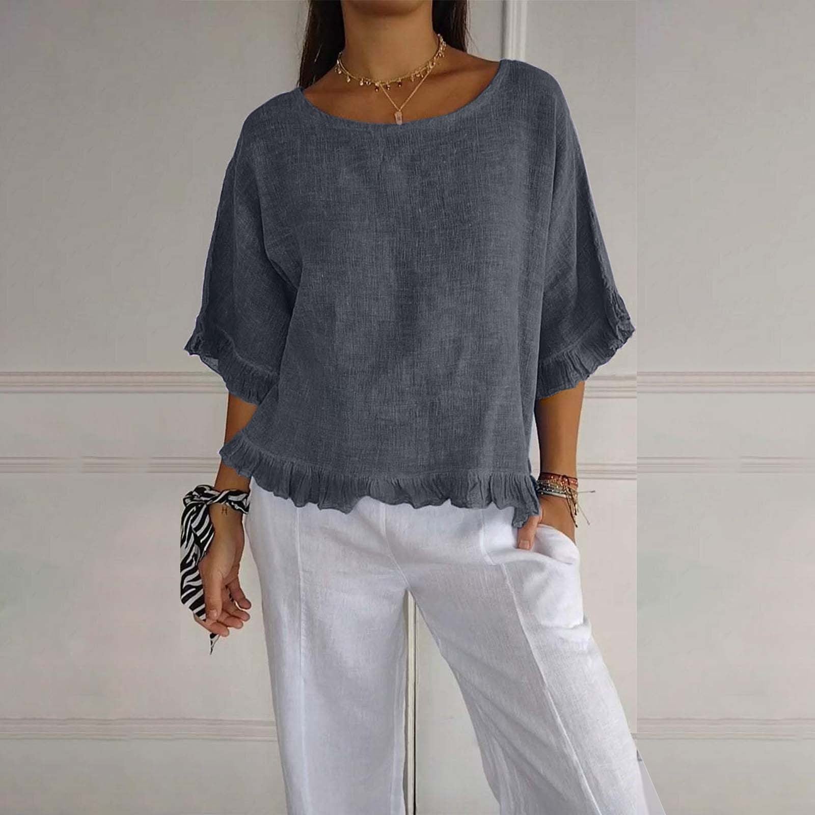 Rüschendame Bluse | Lockere Passform, Lässiger Stil