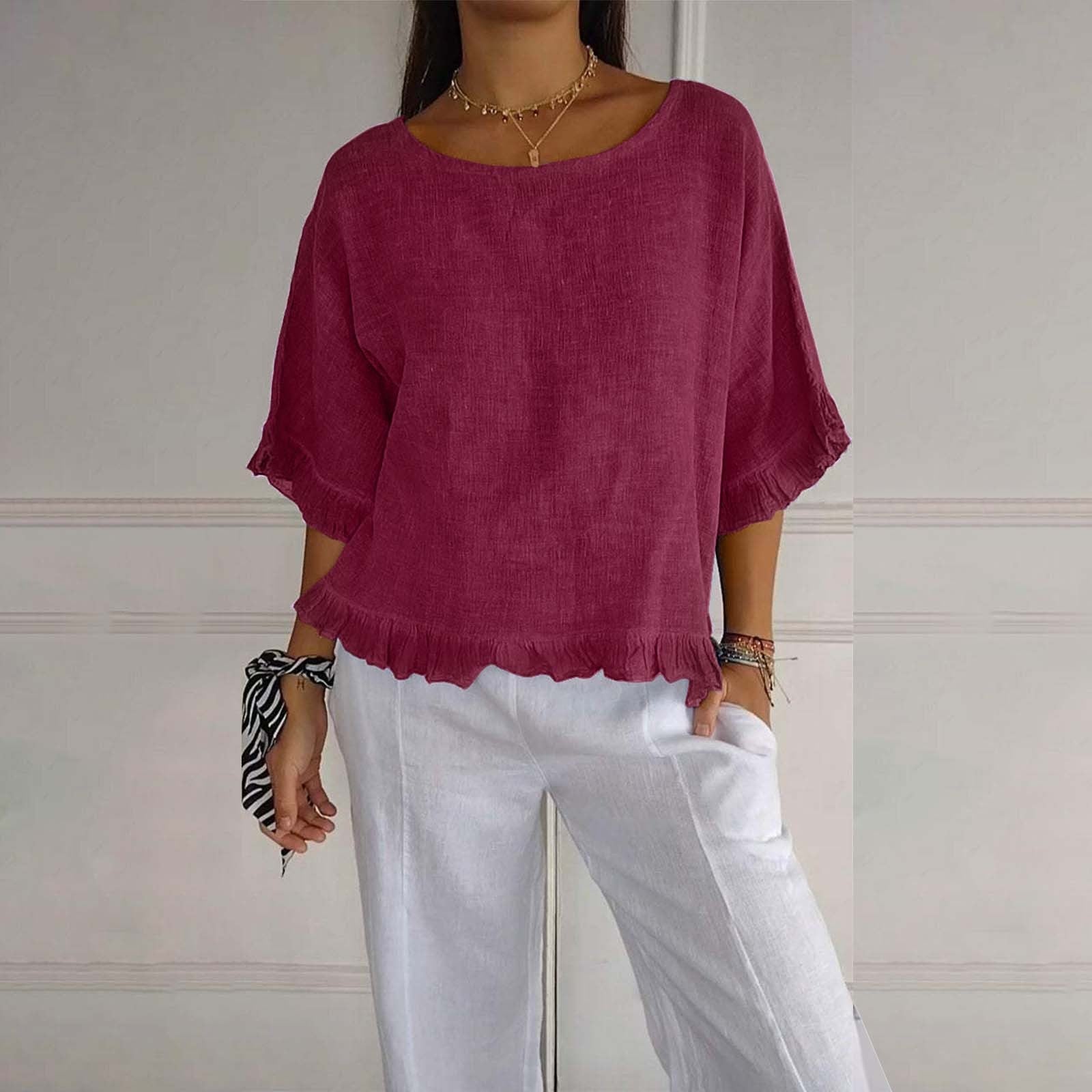 Rüschendame Bluse | Lockere Passform, Lässiger Stil
