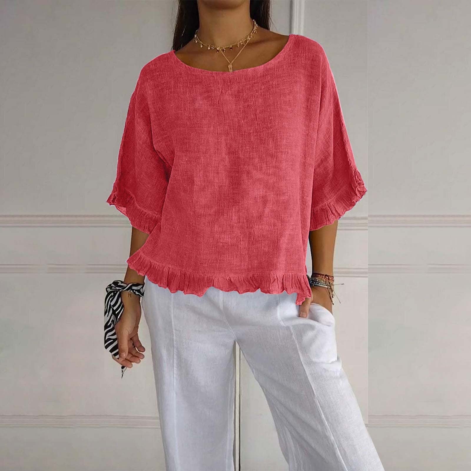 Rüschendame Bluse | Lockere Passform, Lässiger Stil