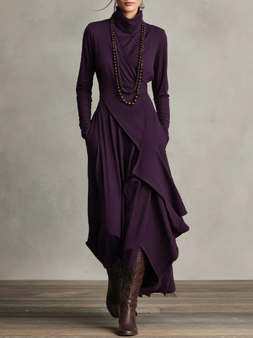 Vivi Frauen Maxi-Kleid | Fließender Stoff, Elegante Silhouette